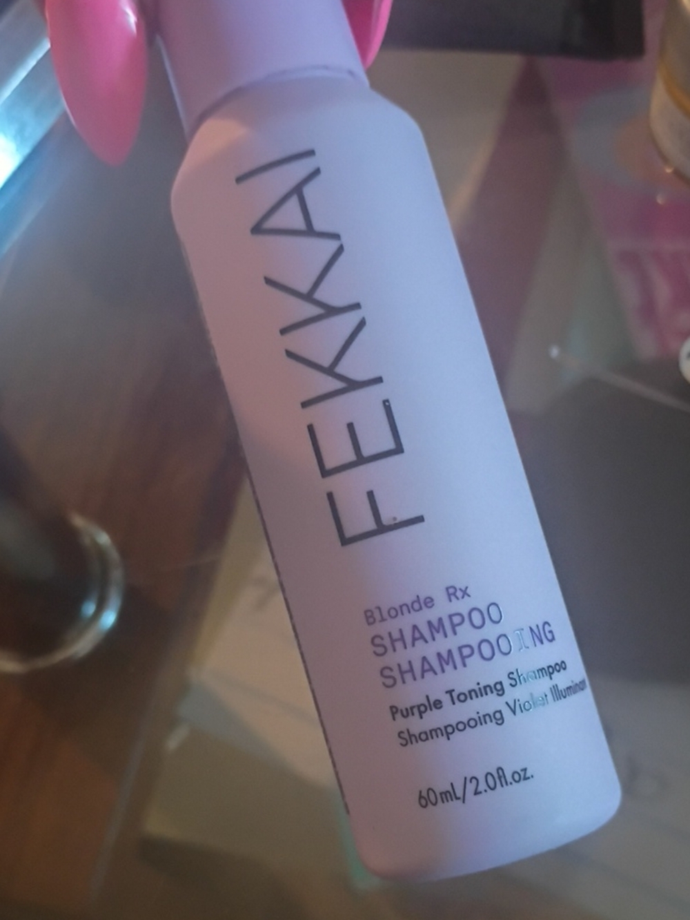 Purple Hair Care Bottle - Toning Shampoo Style
